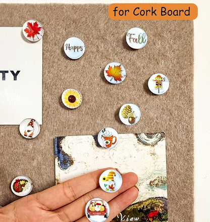 Thumb Tacks 24Pcs Thanksgiving Decorative Pushpins - Image 5