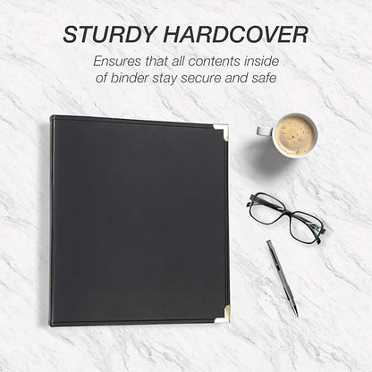 Samsill Classic Collection Leather 3 Ring Binder, Executive Presentation - Image 4