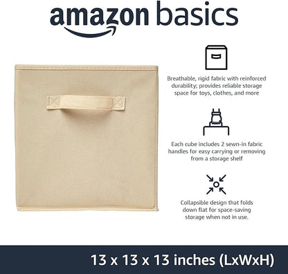Amazon Basics Collapsible Fabric Storage Cube Bins Organizer - Image 2