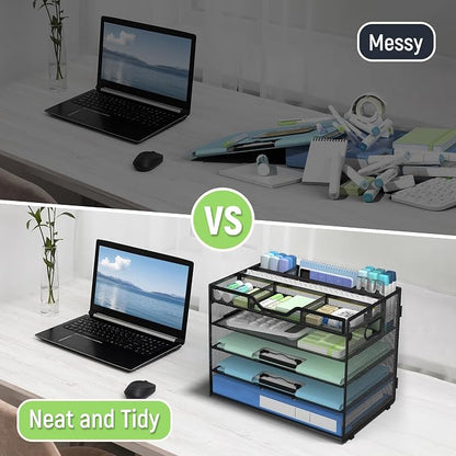 Docnest 5 Tier Mesh Desk Organizer - Image 2