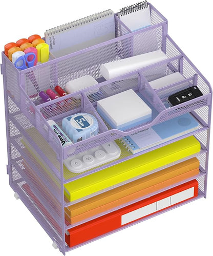 Docnest 5 Tier Mesh Desk Organizer by DocNest