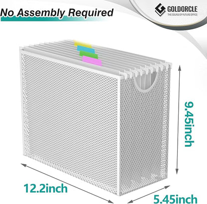 Hanging File Organizer, Letter-Size File Holder Filing Box - Image 3