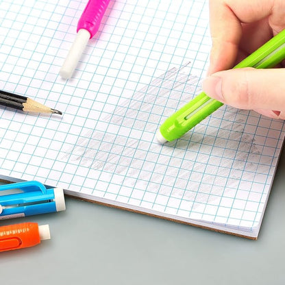 Retractable Mechanical Eraser Pen, Pen-Style Erasers, 4 Pack - Image 7