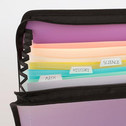 Five Star Expanding File Organizer + Study App, 7-Pocket Accordian File - Image 4