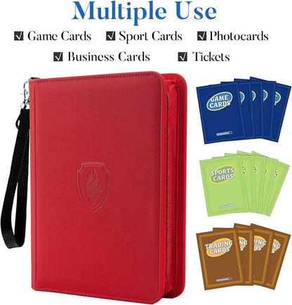 Fabmaker Premium 4 Pocket Zip Card Binder, Trading Card Binder - Image 3