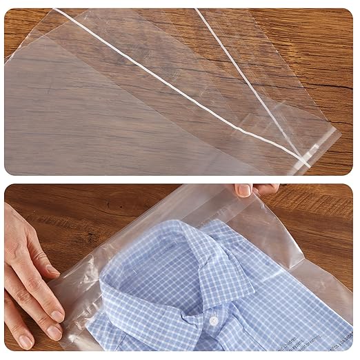 iMailer - 100 Count - 9" x 12" Clear Plastic Poly Bags - Image 4
