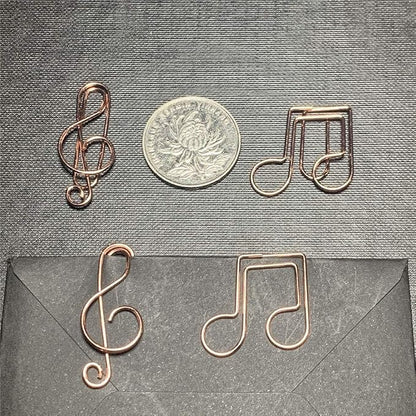 OWLFAVO Clef and Note Shape 40pcs Paper Clips - Image 6