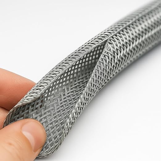 Electriduct 3/8" Hook Self Closing Sleeve Braid Wrap Around Sleeving Flame - Image 2