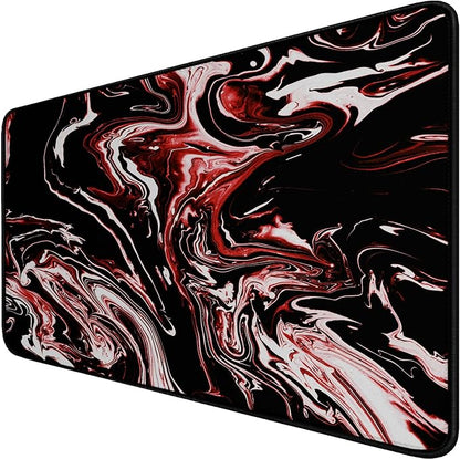 Large Extended Mouse Pad with Stitched Edges, Durable Non-Slip Natural Rubber by Hsmienk