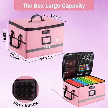 EXLIFBAG File Organizer, Fireproof File Box - Image 3