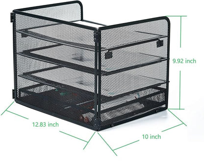 SETTFRFE 4-Tier Metal Desk Organizer-Paper Letter Tray - Image 5