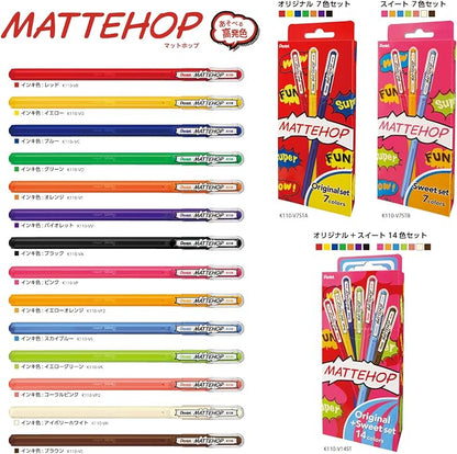 Pentel Color Ballpoint Pen, Matte Hop - Image 7