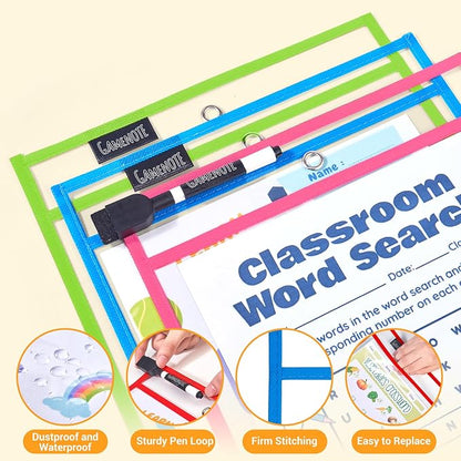 Gamenote 30 Pack Dry Erase Pockets - Image 2