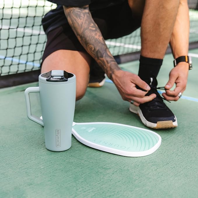 BrüMate Era Flip 30oz Tumbler with 100% Leakproof Covered Straw Lid | Hygienic Covered Straw | Insulated Stainless Steel Water Bottle with Handle | Cup Holder Friendly | BPA-Free (Lilac Dusk) - Image 4
