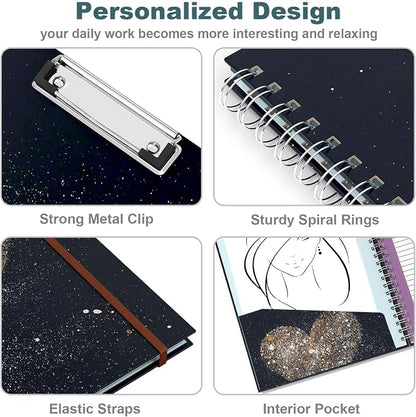 Hongri Clipboard Folio with Refillable Lined Notepad, 8.5 x 11 Folders with - Image 6