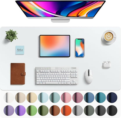 Aothia Faux Leather Desk Mat by AothiaSimpleNaturalUnique