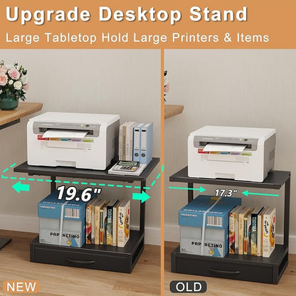 YAOHUOO 2-Tier Desktop Printer Stand - Image 2