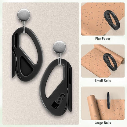 3 Pack Wrapping Paper Cutter & 10 Replaceable Blades, Safety Sliding Gift Wrap - Image 5