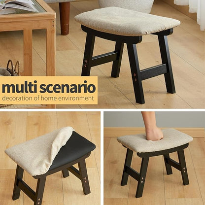 Foot Stool Ottoman Foot Rest Under Desk, Small Stool - Image 6