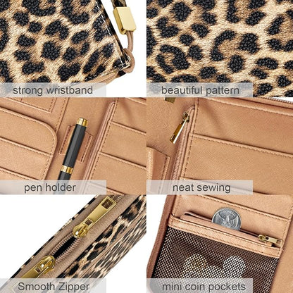 Family Passport Holder Wallet RFID Blocking Document Organizer PU Leather - Image 5