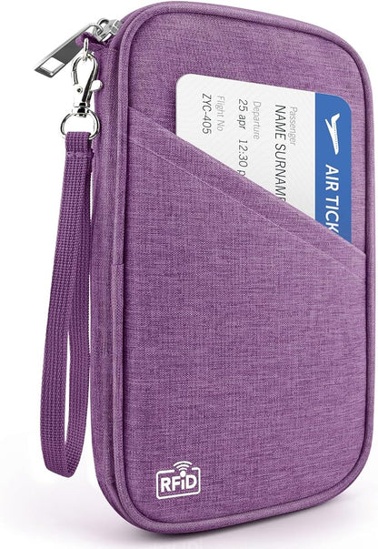 Passport Holder Family RFID Travel Document Organizer by Unknown