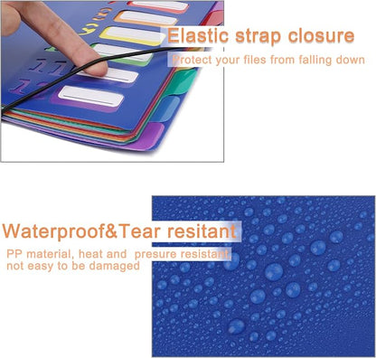 Edufun Rainbow Tab Expanding File Folder - Image 2
