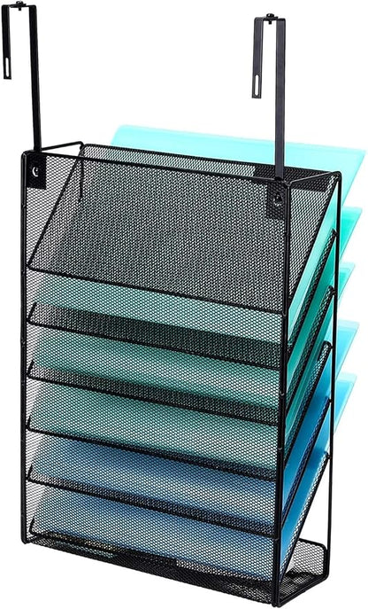 Delifox 7-Compartment Wall Mounted Hanging File Organizer Cubicle Wall File - Image 7