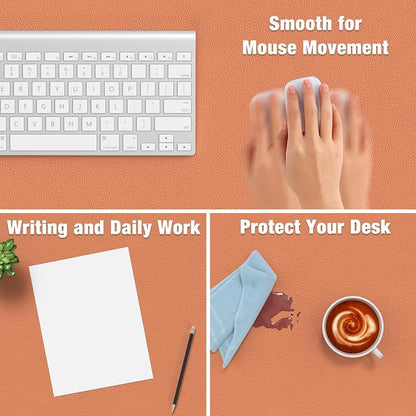 Hsurbtra Desk Pad, XL Extended Mouse Pad, Waterproof Desktop Blotter Protector - Image 4