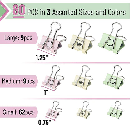 Mr. Pen- Cute Binder Clips, Bulk Paper Clamps - Image 2