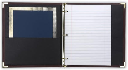 Samsill Classic Collection Leather 3 Ring Binder, Executive Presentation - Image 3