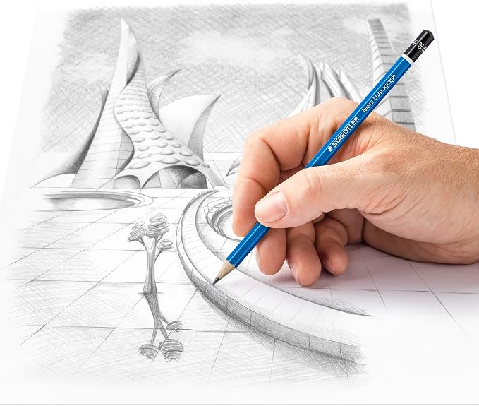 STAEDTLER Mars Lumograph 4B Graphite Art Drawing Pencil, 6 Pencils - Image 3