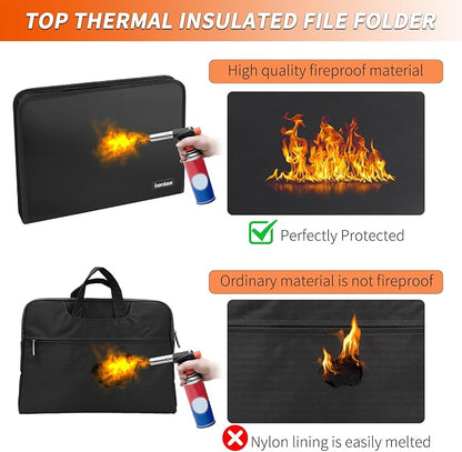 Hontom Accordion File Organizer, 13 Pockets Fireproof Expanding File Folder - Image 4