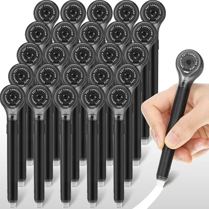 Gersoniel 25 Pack Correction Tape Pen Correctional Ink Tape Push Pull Protective by Gersoniel