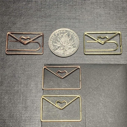 OWLFAVO 40pcs Envelope Shape Paper Clips - Image 6