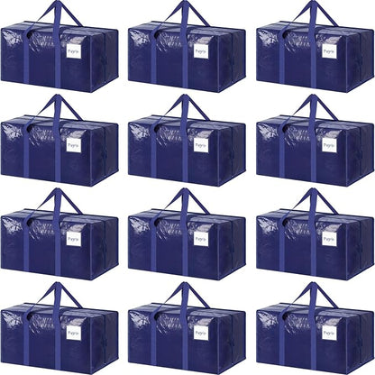 12 Pack Extra Heavy Duty Large Moving Bags by Fygrip
