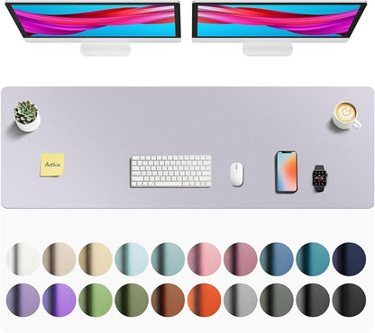 Aothia Faux Leather Desk Mat by AothiaSimpleNaturalUnique