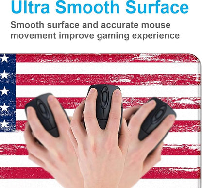 American Flag XXL Large Mouse Pad, Gaming and Home Stitching Side Table Mat | - Image 4