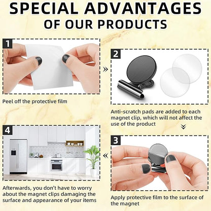 Grtard 6 Pack Magnetic Clips Heavy Duty, Magnet Clips - Image 5