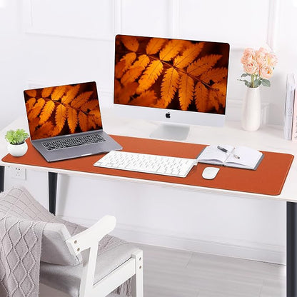 AFIING Desk Mat 47.2" x 17", Leather Desk Pad Protector - Image 5