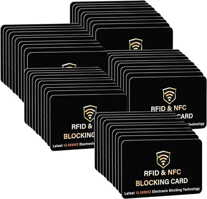 SaiTech IT 50 Pack RFID Blocking Card, One Card Protects Entire Wallet Purse by SaiTechIT