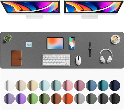 Aothia Faux Leather Desk Mat by AothiaSimpleNaturalUnique
