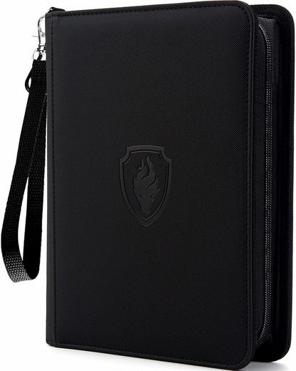 Fabmaker Premium 4 Pocket Zip Card Binder, Trading Card Binder by Fabmaker