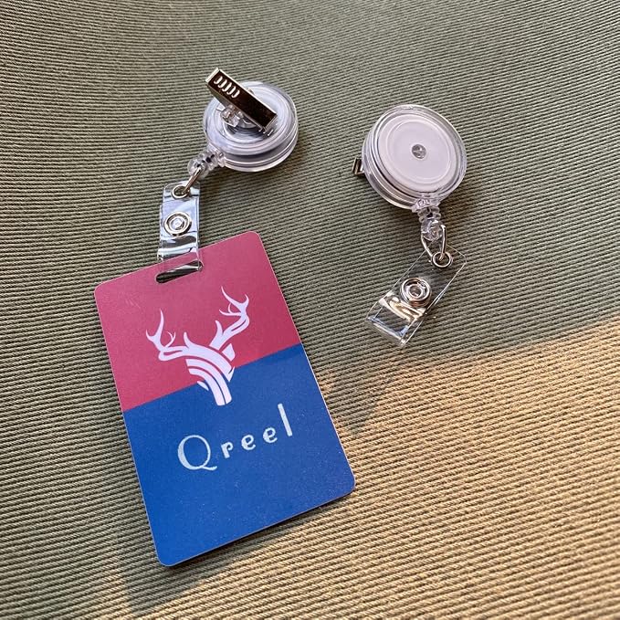 QREEL - 100 Pack - Retractable ID Name Badge Holder Reels - Image 4
