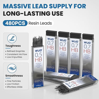 WUO 8PCS Mechanical Pencil Set - Image 6