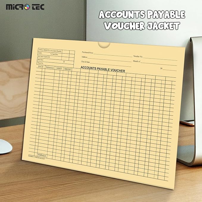 Accounts Payable Voucher Envelopes General Accounting Style, Buff 300 Pack | - Image 3