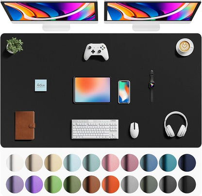 Aothia Faux Leather Desk Mat by AothiaSimpleNaturalUnique