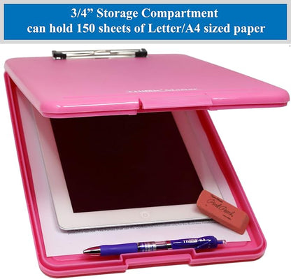 Think2Master Pink Plastic Storage Clipboard. | 25% Heavier & Sturdier| Heavy - Image 3
