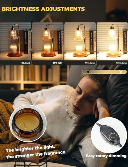 GODONLIF Gold Candle Warmer Lamp - Image 3