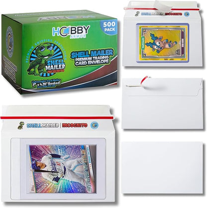 500 Pack Shell Mailer Incognito Trading Card Envelopes by Hobby Armor, Perfect by HobbyArmor