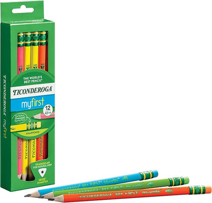 Ticonderoga My First Tri-Write Wood-Cased Pencils, Pre-Sharpened, 2 HB - Image 8